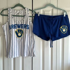 Brewers tank/shorts set